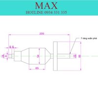 ROTO MÁY CẮT BÀN ĐÁ 355- 7 RĂNG XOẮN PHẢI- ĐƯỜNG KÍNH THÂN ROTO 54mm