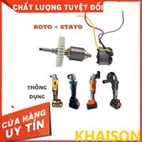 Roto và cuộn stato máy mài pin không chổi than thông dụng cho máy TQ