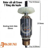 Rotor cắt sắt CROWN CT15007 7 Răng 220V - Tặng chổi than