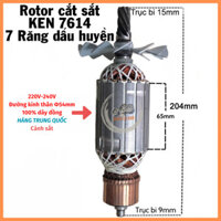 Rotor cắt sắt KEN 7614, DEWALT D28720 và PEFA bi đuôi 9mm 7 Răng 220V - Tặng chổi than