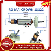 Rotor mài CROWN 13322 /959-1/ 3005 thân 29 tặng kèm chổi than