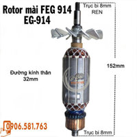 Rotor mài FEG EG-914 dây đồng 220V - Tặng chổi than