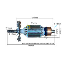 Rotor Máy Cắt Nhôm 255mm Makita M2300B Hoặc Maktec MT230 Các Dòng Máy Nhái Cùng Thông Số