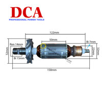 Rotor Máy Đánh Cạnh/Soi/Phay Makita M3701B - Maktec MT370 - DONGCHENG DMP03-6 Hoặc DCA AMP03-6