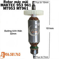 Rotor máy mài MAKTEC MT953 MT961 - Tặng chổi than