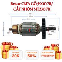 Rotor/ rô/ ruột máy cưa gỗ 5900 t54 7r / cắt nhôm MT230 7r/ AMY02-235/ DMY02-235
