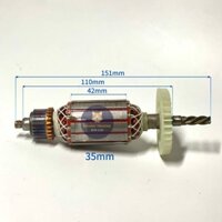 Rotor (ruột) khoan OSUKA 14 - OSK 6601, thân 35mm 4 răng huyền