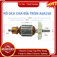 Rotor/ruột máy mài DCAA chà đĩa tròn ASA150 tặng kèm chổi than tương ứng