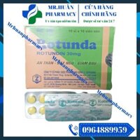 Rotunda (Hộp 10 vỉ x 10 viên) – Thuốc an thần, gây ngủ, giảm đau