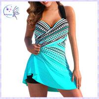 Rotyroya- 2 Cái / bộ Bộ Váy Tankini Phong Cách