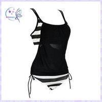 Rotyroya- Nữ Sọc Gợi Cảm Hai Mảnh Tankini Đồ Tắm Đồ Bơi Đi Biển