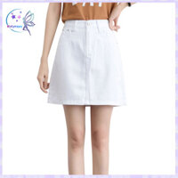 Rotyroya- Trường Văn Phòng Mùa Hè Nữ Bodycon Chữ A Quần Jean Eo Cao Denim Váy Mini