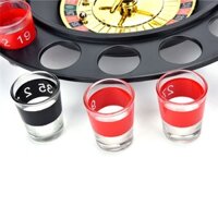Roulette Wheel 16 SAdult Party Drinking Game Glass Casino Spin Hen Stag Set Multicolor-168-OXUI3