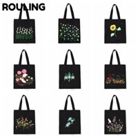 ROULING Túi đeo  Bộ dụng cụ thêu vòng hoa họa tiết hoa
