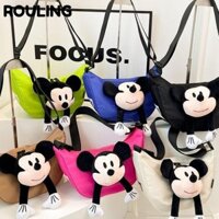ROULING Túi đeo chéo , Túi đeo vai cha mẹ và con cái chuột Mickey, Quà tặng túi sừng Dis ney