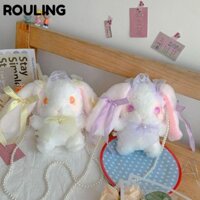 ROULING Túi đeo vai công chúa Lolita, Túi đeo vai thỏ dài tai thỏ ngọt ngào dễ thương