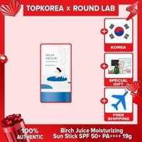 ROUND LAB Birch Juice Moisturizing Sun Stick SPF 50+ PA++++ 19g TOPKOREA Shipping from korea