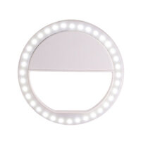Round LED Ring Light Flash Fill Lamp Clip Camera for Mobile Phone Smartphone Selfie Photography Live Streaming Broadcast
