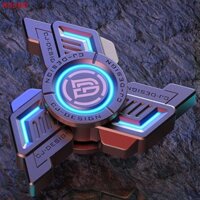 Round Mini Smart Fidget Spinner Đồ chơi, Con quay hồi chuyển đầu ngón tay phát sáng trong bóng tối, Đồ chơi nhỏ phát sáng xoay thú vị cho trẻ em Người lớn