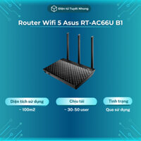 Router Asus RT-AC66u B1 2 Band, Chuẩn AC1750, Có Mesh, Qua Sử Dụng - Router Wifi BH Lỗi 1-1 3 Tháng