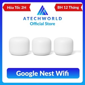 Router - Bộ phát wifi Google Nest Wifi 3 pack (1 Router + 2 Point)