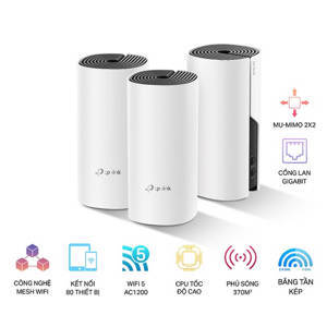 Router - Bộ phát wifi Mesh TP-Link Deco M4 - 3 Pack