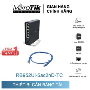 Router - Bộ phát wifi Mikrotik RB952Ui-5ac2nD-TC
