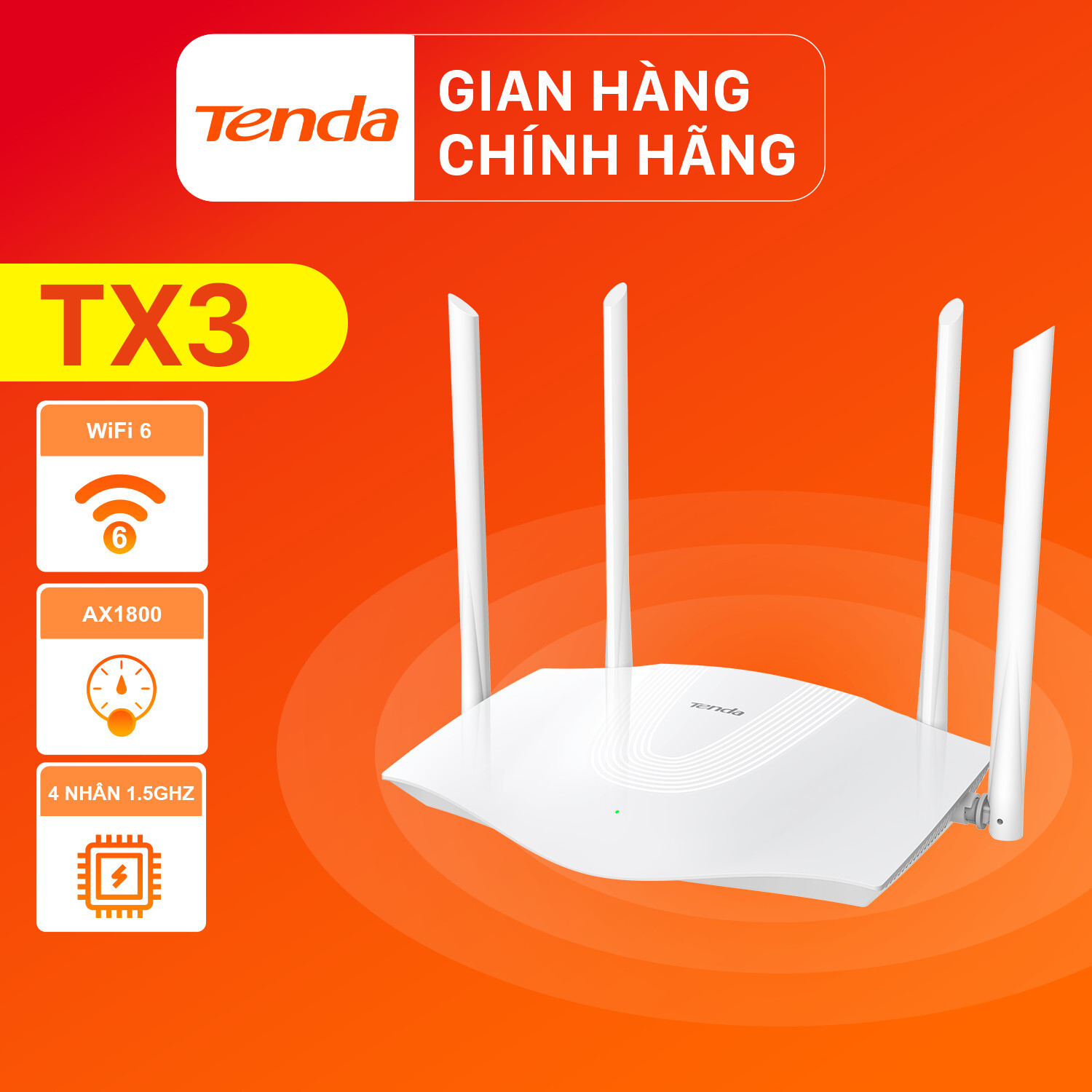 Router - Bộ phát wifi Tenda TX3