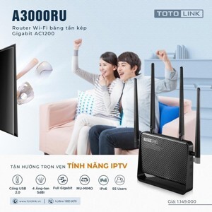 Router - Bộ phát wifi Totolink A3000RU
