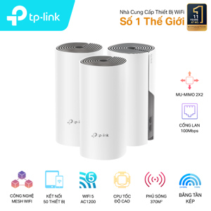 Router - Bộ phát wifi TP-Link Deco E4 - 3 Pack