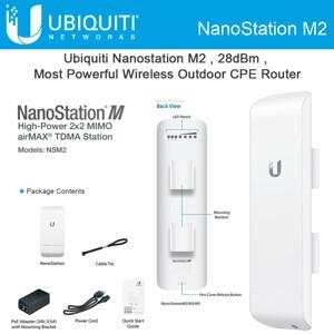 Router - Bộ phát wifi Ubiquiti NanoStation M2