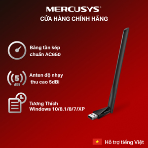 Router Mercusys USB MU6H Băng Tần Kép 633 Mbps