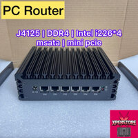 Router pfsense, Mikrotik, Kerio Control, OpenWRT 6 NIC 2500Mbps, CPU J4125 lõi tứ 2.7Ghz, AES-NI