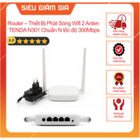 Router – Thiết Bị Phát Sóng Wifi 2 Anten TENDA N301 Chuẩn N tốc độ 300Mbps