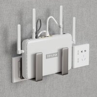 Router Vị Trí Giá Đỡ wifi Kệ Treo Tường Miếng Dán Chân Đế Set-Top Hộp Đựng Lỗ Lỗ Hộp Bảo Quản Giá Đỡ 3.5 DQTJ