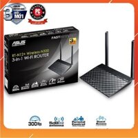 Router wifi ASUS RT-N12+ Wireless N300Mbps, ăng-ten lắp ngoài 5dBi cho tầm phủ sóng rộng và mạnh hơn