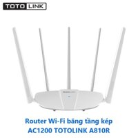 Router WiFi Băng Tần Kép AC1200 TOTOLINK A810R, Mở rộng phạm vi phủ sóng WiFi dễ dàng với tính năng Repeater và WDS