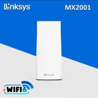 Router WiFi Dual-Band Mesh WiFi 6 LINKSYS Velop MX2001  MX2002  MX2003, Chuẩn WiFi AX, Tốc độ 3000Mbps - Hàng chính hãng - 1-pack