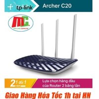 Router Wifi TP-LINK C20 Băng Tần Kép TP-Link C20 AC750 - Hàng Chính Hãng