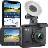 Rove R2-4K Dash Cam: Camera ghi hình trên bảng điều khiển xe ô tô tích hợp WiFi, GPS với độ phân giải UHD 2160P, màn hình LCD 2.4 inch, góc nhìn rộng 150°, chế độ WDR, chế độ quan sát ban đêm.