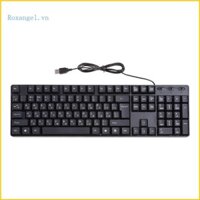 Rox USB Có Dây PC Bàn Phím Máy Tính Bàn Phím Nga Bàn Phím Tiếng Anh Bàn Phím Cơ Tiện Dụng Cho Văn Phòng PC Nhà