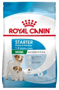 Royal Canin Mini Starter Thức Ăn Hạt Cho Chó Con và Chó Mẹ Túi 1kg