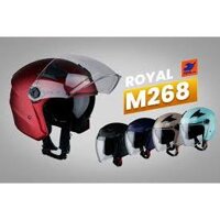 ROYAL HELMETS M268 MŨ BẢO HIẺM 3/4 02 KÍNH HÀNG CHÍNH HÃNG BH 12 THÁNG