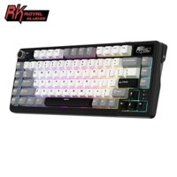 Royal Kludge RK L75 Knight Black 85 Key Diy Tri-Mode RGB Bàn phím cơ không dây Bluetooth 2.4G