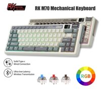 Royal Kludge RK M70 Tri-Mode Wireless có đệm màn hình TFT 73 phím Bàn phím cơ xoay nóng
