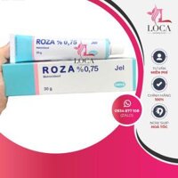 Roza Jel Metronidazole 0.75% Gel giảm mụn nấm men, viêm da Demodex, đỏ da rosacea