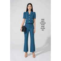 RQA02 RẬP BẰNG GIẤY set quần dài áo croptop