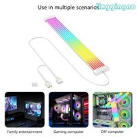 Rr ARGB PC Ốp Lưng Cáp Nối Dài Với Đèn LED Sáng 5V 3pin ARGB Dây Đồng Bộ