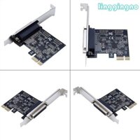 Rr Cổng song song DB25 25Pin PCIE Riser Card Máy in LPT sang PCI-E cho Bộ chuyển đổi thẻ Express AX99100