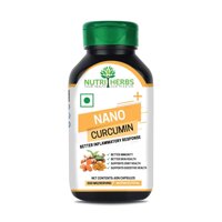 RRG Nutriherbs Nano Curcumin Plus 60 Capsules 500mg for Better Immunity, Bone & Joint Health